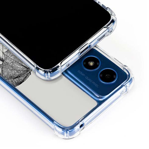 DC Comics Batman Skeleton diagram Art Moto G 5G (2024) Clear Case